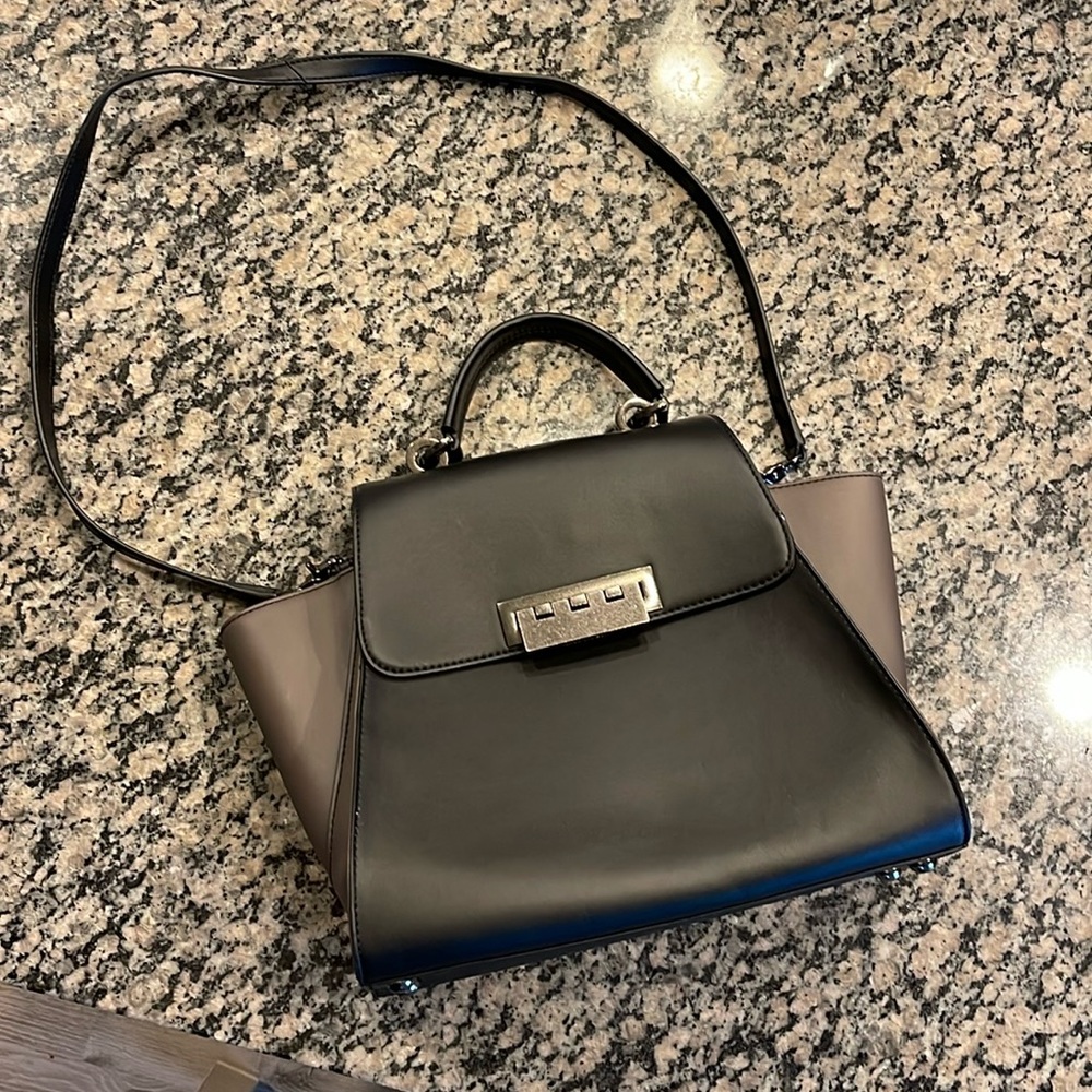 Zac Posen - medium sized leather purse with handle and strap